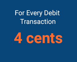 4 cents per transaction