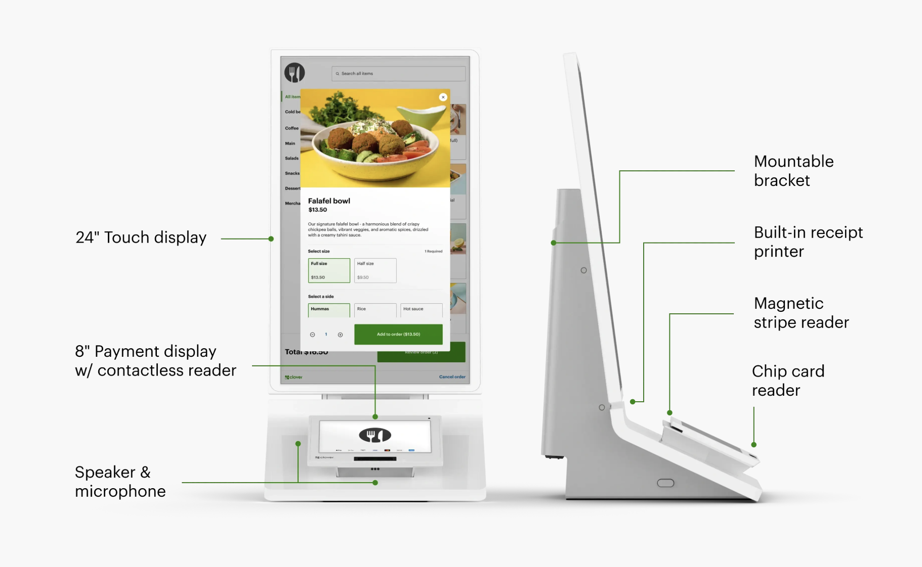Clover Kiosk Technical Specifications